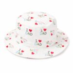 Baby Eli Premium Cotton Summer Bucket Hat – Breathable Wide Brim Sun Cap for Infants & Toddlers (6-24 Months), Soft Sun Protection Beach Hat for Boys & Girls White