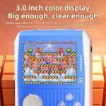 Portable Handheld Games Retro Mini Video Games，Handheld Game Console with 666 Classical FC Games 3.0" Color Screen，Birthday for Boys Girls and Adults (S1-Blue) - Image 3