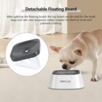 No Splash Dog Water Bowl with Floating Disk, 1.5L Slow Drinking Feeder, Anti-Overflow Anti-Choking No Spill Pet Water Bowl For Dog Cat Puppy Kitten (Black) - Image 6