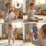 Kids Phone – Rechargeable Toy for Kids with 24 Learning Modes | Talking Dummy Mobile for Boys & Girls Age 2–12 | Educational Mobile Phone Toy with, Music & Games Flash Card Phone - Image 7