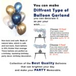 Party Propz Birthday Decoration Kit - 41 Pcs,Birthday Decoration Kit for Boys,Husband, Blue Balloons for Birthday Decoration, Foil Balloons, Happy Birthday Banner, Fringe Curtains - Image 5
