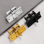 DRUCILA 3 In 1 Automatically Door Hinge Lock, Heavy Duty Self-Closing Wooden Door Closer, Hardware Spring Hinge, Automatic Self Closing Door Hinges with Positioning 90 Degrees.(Pack Of 1, Multi Color)