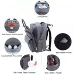 TRUE HUMAN Multipurpose waterproof fabric Diaper Bag bagpack maternity bag new born baby bag nappy bag mothers bag baby shower gift with insulated bottle pockets - Image 2
