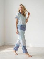 Women’s Satin Casual Printed Loungewear Set with Half Sleeves | Sleepwear for Everyday Comfort | Night Wear Collared Neck Pyjama Set - Image 5