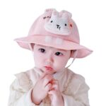 baby cap | Kids Cap | Baby hat | hat for baby | Bucket hat for Baby | Korean Style, Cotton hat for Baby Boys &Baby Girls with Cute Bunny Design, Fits for ( 9 month to 3 Years ) Kids,45-50cm Inner