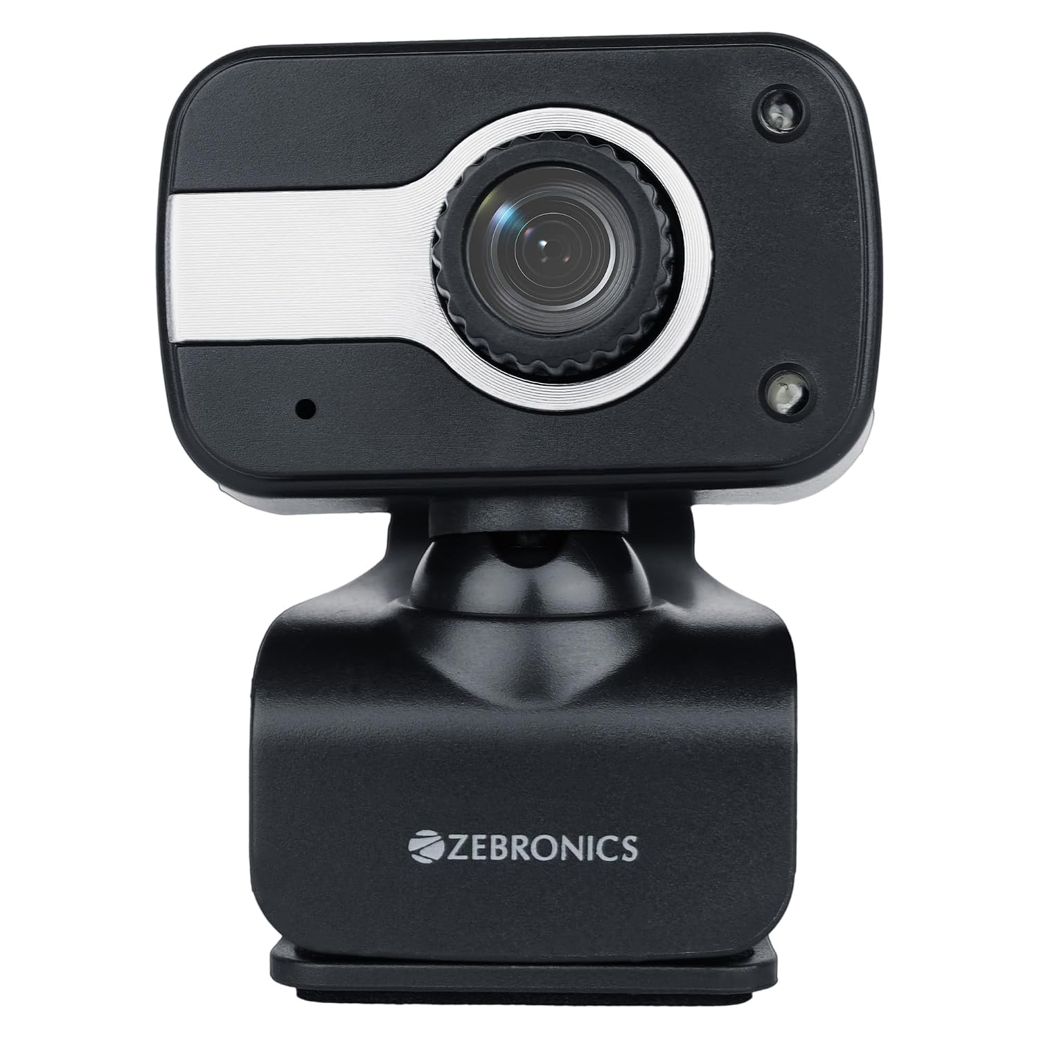71qnZFqFM9L._SL1500_.jpg Zebronics Zeb-Crystal Clear Web Camera, 0.3 MP with USB with 3P Lens,Built-in Microphone,Auto White Balance,Night Vision and Manual Switch for LED (Black) - Image 1