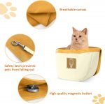 Cature Care by Nature Dog Purse Carrier for Small Dogs, Airline Approved Soft Sided Pet Carrier with Pockets, Ventilated Dog Carrying Bag for Puppy Cat, Dog Travel Supplies Bag (Beige) - Image 3
