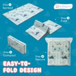 BabyPro 5mm Reversible Baby Playmat, 6 x 5 ft Foldable Mat, Play Trails | Waterproof, BPA-Free XPE Foam, Non-Toxic Bounce-Back Cushion, XL - Image 9