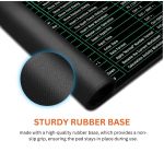 Large Extended XXL Gaming Mouse Pad with Non-Slip Rubber Base, Stitched Edge Mouse Mat for Laptop, Computer & Desk - 90 x 40 x 0.3 cm - Shortcut Keys Design - Image 2