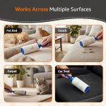 Amazon Basics Pet Hair Remover Lint Roller | 5 rolls and 60 sheets each roll | Strong Adhesive Sheets | Easy Peel-Off Design | Ergonomic Grip | Multi-Surface Cleaner for Clothes, Sofas, Fabric and Car Seats - Image 7