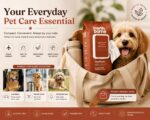 Earth Borne Dog Grooming Wipes Pack of 2(200 Total, 100 x 2) | Thick XL Pet Cleaning Wipes 7x8 Inch | Hypoallergenic, Alcohol & Paraben Free | DermaWeave Durable Texture | Sensitive Skin Safe for Dogs - Image 7