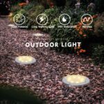 Solar LED Ground Lights for Outdoor Garden & Pathway | Stainless Steel Waterproof Solar Floor Lights with Automatic On/Off Sensor | Energy Efficient Lawn, Driveway & Landscape Lighting | pack-4 - Image 5