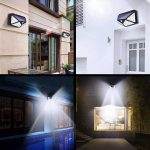 Solar Motion Sensor LED Bright White Light Outdoor for Home Wall Room Balcony Garage Backyard Garden with 100 LEDs (Pack of 1) - Image 9