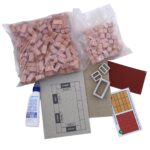 kraft kala Mini Brick Building Kit, DIY Construction House Model Set with Bricks, Educational Construction Toy