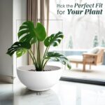 YUCCABE ITALIA FOXB KTR 18 INCH Pots for Plants Highly Durable Polymers Lightweight Indoor Outdoor Flower Pot Gamla Tree Planter Container Planters for Living Room, Balcony, Garden, Office - Image 2