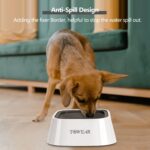 No Splash Dog Water Bowl with Floating Disk, 1.5L Slow Drinking Feeder, Anti-Overflow Anti-Choking No Spill Pet Water Bowl For Dog Cat Puppy Kitten (Black) - Image 3