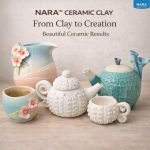 NARA Ceramic Clay for Pottery, Hand Sculpting, Wheel Throwing & Ceramic Art Projects – Soft, Sculpting & Natural Clay, Natural Kiln-Fire Clay for Artists & Hobbyists – 500g - White - Image 7