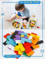 Wooden Russian Blocks Puzzles for Kids Adults, Wood Intelligence Puzzle Ages 3-8, Puzzles Toy Educational Gift for 7-10 Years Game for Kids Baby, 1 2 3+ Year Activity Toys - Image 5