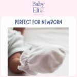 Baby Eli Cotton Newborn Mittens (Picot Wrist) Set of 6 for Baby Boys & Girls 0–6 Months | Soft and Cozy Unisex Infant Gloves | Assorted Baby Hand Gloves | Adjustable Scratch Protection - Image 3