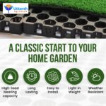 Utkarsh Garden Drainage Cell Mats (Thickness: 20 mm) Terrace/Kitchen Garden | Heavy-Duty, Highly Durable Polypropylene Water Drain Cell Mats for Indoor-Outdoor Home Garden | Pack of 10 - Image 8