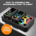 15 in 1 Push Up Board Foldable for Men & Women | Multi-Function Push Up Handles Board for Chest, Shoulder, Back & Triceps Workout | Portable Home Gym Exercise Equipment with Anti-Slip Handles - Image 4