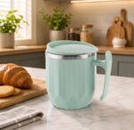 MAGIC SPOON Stainless Steel Travel Coffee Mug with Handle, Insulated Tea Cup, BPA-Free Double Wall Tumbler for Hot-Cold Beverages, Office, Home,Car- Pista-Purple, (Combo Pack (300ml X 2)) - Image 9