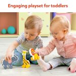 Skillmatics Wooden Animal Toys on Wheels, Wooden Toys for Kids | Imaginative Play for Babies & Toddlers, Educational Gifts for Infants 9 Months to 3 Years - Image 3