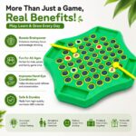 Montessori Memory Matching Game for Kids Age 3+ | Flipping Chess Match Board Game with Animal & Fruit Pattern Chips | Parent Child Educational Puzzle Toy for Memory, Focus & Early Learning - Image 4
