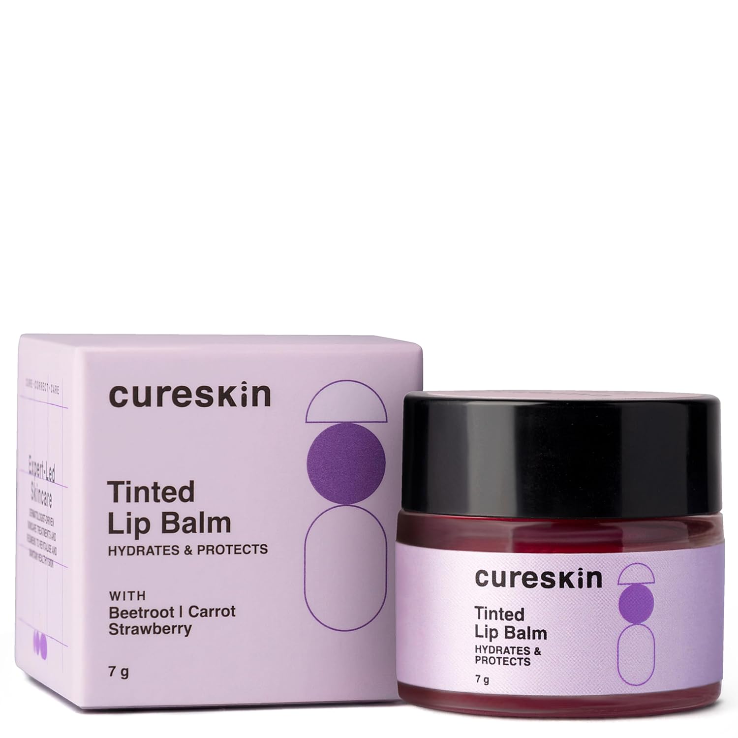 71t4X96pMdL._SL1500_.jpg Cureskin Tinted Lip Balm For Women And Men |Hydrates & Protects For Lip Tint With Beetroot,Carrot & Strawberry |Lip Lightening Balm For Dark Lips |Tinted Lip Balm For Dark Lips To Lighten,1 Count - Image 1
