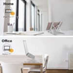 Foldable Tabletop Laptop Stand Holder with Adjustable Height Compatible for 7-17 inches Laptops - Image 6
