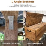Volo L Angle Bracket for Reinforcing Chairs/Tables - Shelf Bracket 40mmx20mm Zinc Plated, L Shape Bracket for Solid Shelf Support, Joint Right Corner Brace (1.5" x 0.75") (40mm X 20mm, 12) - Image 4