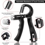 Finger Strengthener & Hand Gripper Combo with Counter Meter – Hand Strength Gripper & Finger Gripper for Forearms Exercise Equipment & Arms Workout - Image 2
