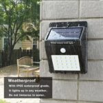 Solar Light Outdoor Waterproof Motion Sensor Lights Wall Night Light with 2 Modes, IP65 Rating for Fence Garage Yard Step Stair. - Image 8