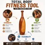 YIFFA Enterprise Traditional Wooden Mugdar | Indian Clubbell & Karla Kattai Gada for Functional Strength Training | Full Body Workout Equipment for Athletes, Wrestlers & Home Gym - Image 2