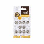 Jyoti Snap Fastener (10 Sets of Size 3 / 12mm of Brass Material in Nickel Finish) Metal Thickened, Rust Proof Sewing Buttons, Used for Leather Craft/Canvas/Jeans/Jackets/DIY Items - Pack of 5 Cards - Image 9