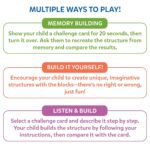 Skillmatics Brain Blocks, 3D Early STEM Building Blocks Game for Kids, Shapes, Balance & Pattern Play, 3 Levels of Challenge Cards, Screen-Free Learning Toy, Gift for Boys & Girls Ages 4, 5, 6, 7 - Image 9