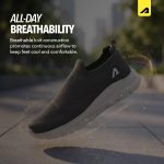 Boldfit Casual Shoes for Men Breathable Knit Slip-On Sneakers with Memory Foam Insole & EVA Sole Lightweight Walking Shoes with Sock-Like Fit & Padded Heel for All-Day Comfort - Image 4