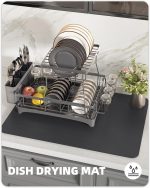 Large Kitchen Water Absorbent Mat for Dish Drying | Mat for Drying Kitchen Utensils | Extra-Large Drying mat for Kitchen Water-Absorbing Drying mats for kitchenware (40 * 60) - Image 4