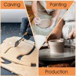 6Pcs Clay Rolling Pin, Clay Tools, Rolling Pin for Craft Ideal for Handmade Pottery Shaping, DIY Clay Artwork, Pastry Baking Molding and Creative Handicraft Making - Image 7