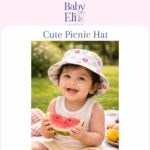 Baby Eli Premium Cotton Summer Bucket Hat – Breathable Wide Brim Sun Cap for Infants & Toddlers (6-24 Months), Soft Sun Protection Beach Hat for Boys & Girls White - Image 6