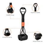 Amazon Basics Folding Jaw Clamp Poop Scooper | Pet Waste Picker | Large - Image 3