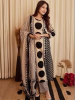 Klosia Women Printed Straight Kurta and Pant Set with Dupatta | Printed Kurta Set | Cotton Kurta Set | Women Kurta Sets | Summer Suit | - Image 4