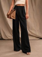 GRECIILOOKS Women High Rise High Waist Trousers Flared Korean Style Formal Pants|Elegant Workwear for Office, College & Events - Image 3