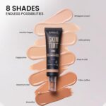INSIGHT Skin Tint 5-in-1 Serum Foundation (30g) | SPF 20 PA++++ | Lightweight, Hydrating & Brightening with Niacinamide & Rice Water | Primer, Moisturizer & Sunscreen in One | For All Skin Types - Shade: Chai & Chill - Image 6