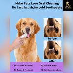 Pet Teeth Cleaning Finger Wipes for Dogs & Cats | 50 Count | Fresh Breath, Plaque & Tartar Removal (Cleaning Finger Wipes, Pets Hygiene) - Image 4