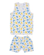 Shyamcollections Baby Boy & Girl Cartoon Print Sleeveless Soft Cotton Casual Vest T-Shirts with Shorts Dress for Summer Wear Kids Infant Toddler New Born Baby Clothes (Set of 6) (9-12 Months) - Image 7
