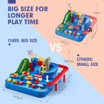 Car Race Track Adventure Toys for 3+ Year Old Boys & Girls, City Rescue Preschool Educational Vehicle Puzzle Playset - Image 8