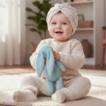 SYGA Baby Winter Knitted Hat Children RABIT Ears Warm Wool Baby Cap Bowknot Turban Cap for 0-3 Year - Image 5