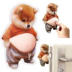 3D Panda Door Stopper Sticker (Pack of 2) – Cute Silicone Anti-Collision Wall Protector | Squishy Panda Belly Door & Car Bumper Guard | Table Edge Safety Protector