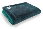 SOFTSPUN Microfiber Cloth for Car 1400 GSM 40x60 cms 1 Pc Aqua Blue/Grey | Twisted Loop Super Absorbent Towel - Edgeless Design with Plush Pile and Lint Free Cloth for Drying and Detailing.